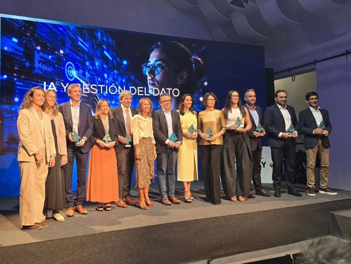 Los premiados en la categoría IA y gestión del dato.