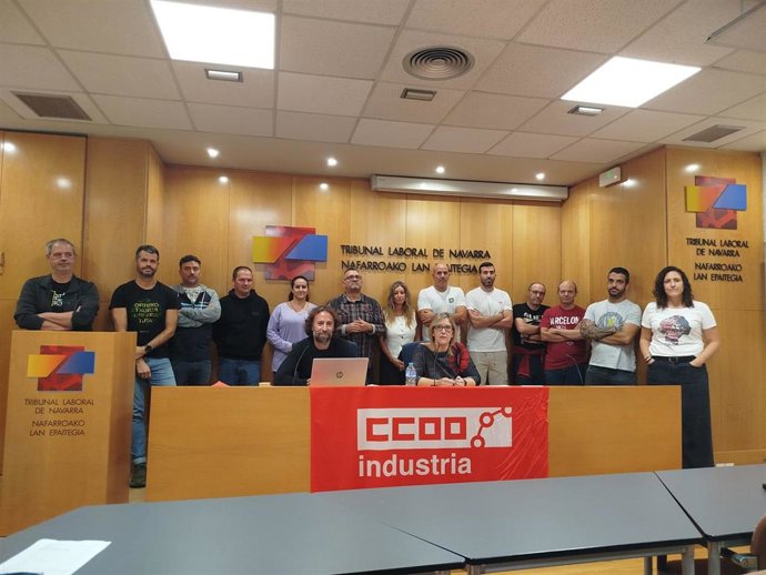 Rueda de prensa de CCOO sobre el convenio del metal