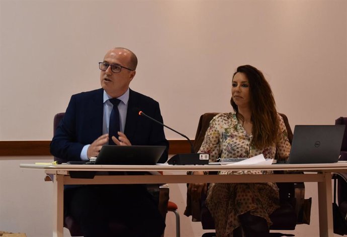 El concejal del PSOE, Alberto Rojo, en el Debate sobre el Estado de la Ciudad.