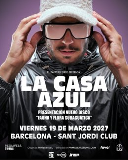 Cartell del concert de La Casa Azul 