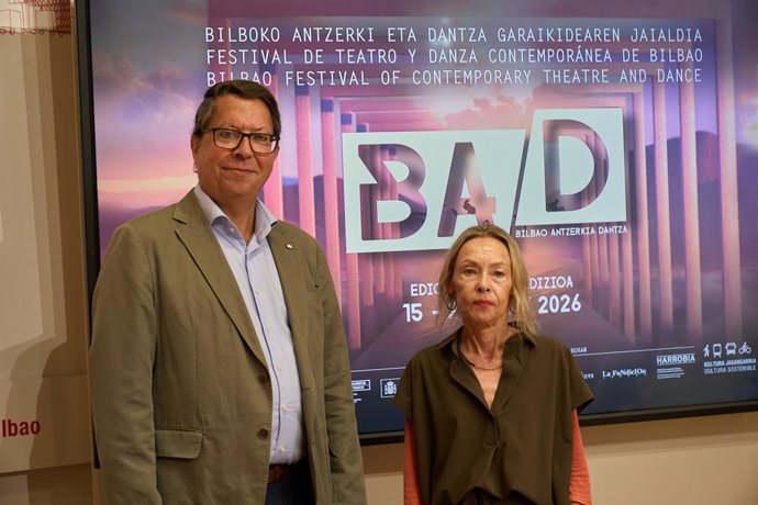 Gonzalo Olabarria Bilboko Udaleko Kultura eta Gobernantzako zinegotzia eta Alicia Otxandategi BAD jaialdiko zuzendaria