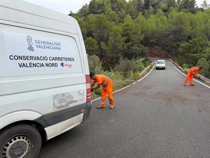 La Generalitat restituye el tráfico en las carreteras de las provincias de Castellón y València afectadas por el temporal
