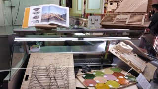 Maqueta de la restauració del mercat de Santa Caterina 