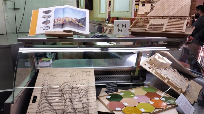 Maqueta de la restauració del mercat de Santa Caterina 
