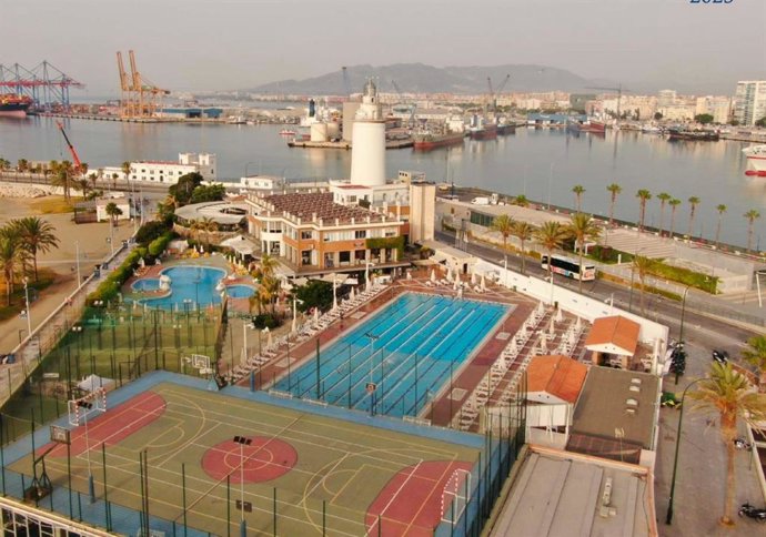 Instalaciones del Real Club Mediterráneo de Málaga en 2023.