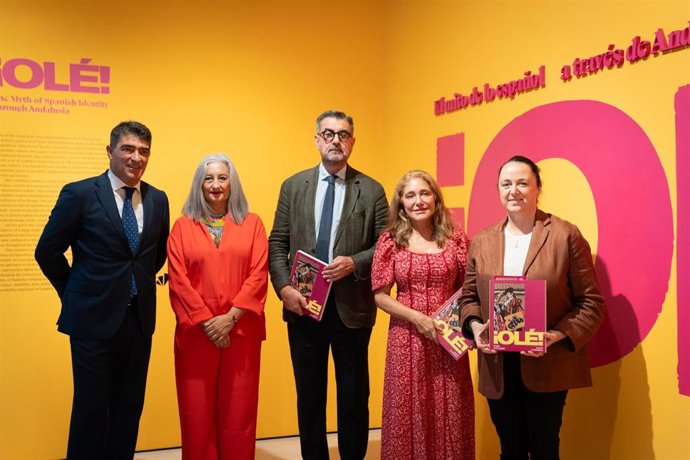 Presentación de la exposición temporal '¡Olé! El mito de lo español a través de Andalucía', en el Museo Carmen Thyssen Málaga.