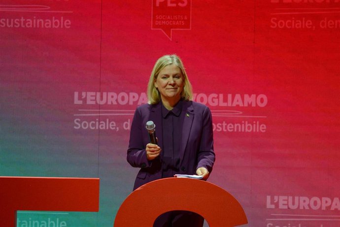Archivo - La ex primera ministra de Suecia, Magdalena Andersson, en imagen de archivo 