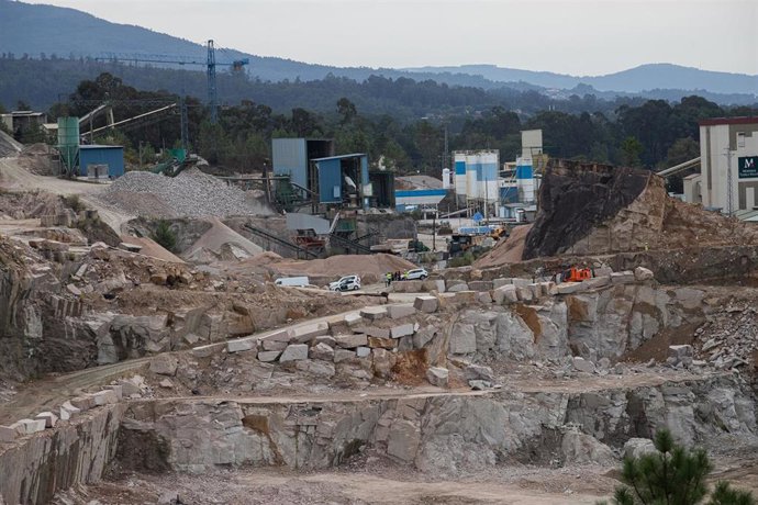 Lugar do suceso, a 2 de outubro de 2026, no Porriño, Pontevedra, Galicia (España). 