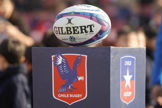 Rugby, Chile vs Escocia.  Partido amistoso 2024.  El balon del partido entre Chile y Escocia es fotografiado antes de el partido amistoso realizado en el  estadio Nacional. Santiago, Chile.  20/07/2024  Felipe Zanca/Photosport    Rugby, Chile vs
