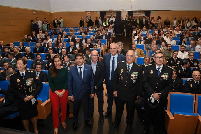 El delegado del Gobierno, Pedro Blanco, asiste al acto del Día de la Policía Nacional