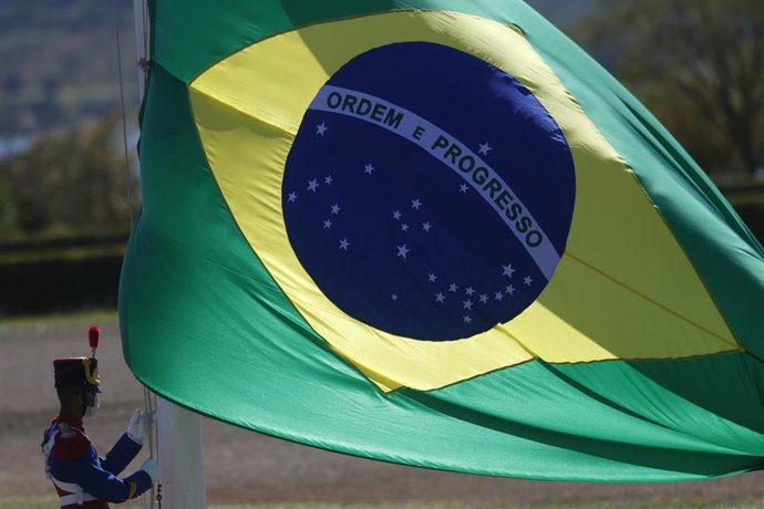 Archivo - Arquivo - Imagem de arquivo de uma bandeira do Brasil.