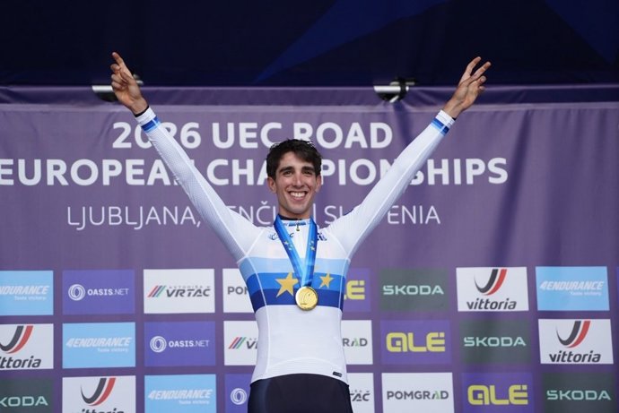El ciclista español Héctor Álvarez, campeón de Europa Sub-23 en Liubliana 2026