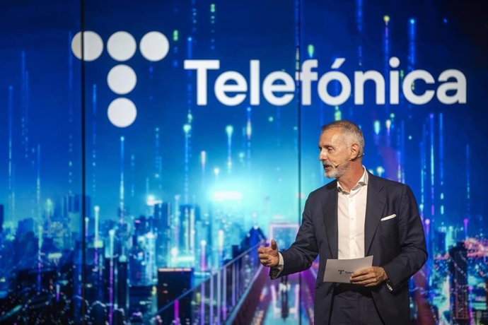 El presidente de Telefónica, Marc Murtra, durante una conferencia, en Foment del Treball Nacional, a 4 de septiembre de 2026, en Barcelona, Catalunya (España). 