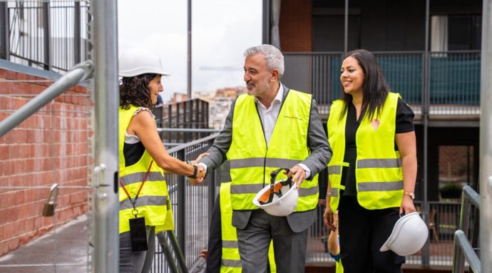 El alcalde Jaume Collboni visita las obras