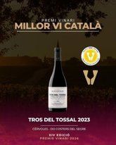 Foto: Agro.- El tinto 'Tros del Tossal 2023' y el espumoso 'Guilera Centenari 2005', Premis Vinari 2026