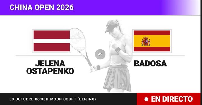 Jelena Ostapenko - Paula Badosa: resumen y estadísticas del partido de Treintaidosavos de final de China Open