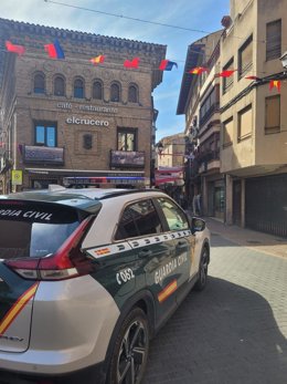 Imagen de archivo de una patrulla de la Guardia Civil durante las fiestas de Corella.