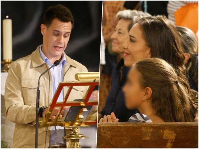 Patricia Pardo y su hija, las mayores admiradoras de Christian Gálvez durante su emotivo pregón