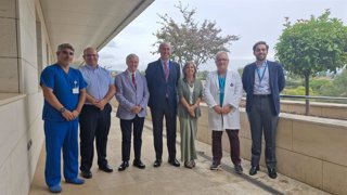 Imagen de la visita institucional al Hospital San Juan de Dios de Córdoba.