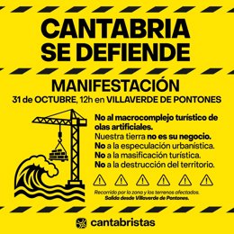 Cartel de la manifestación.