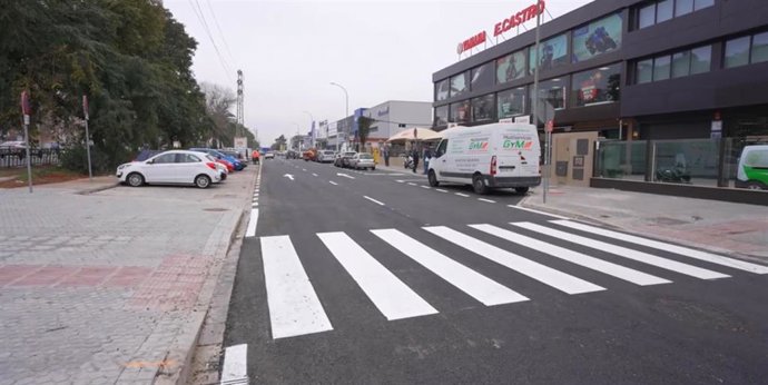 Calle del Motor en el parque empresarial PICA en Sevilla capital.