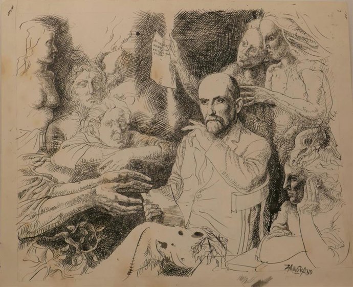Una de las obras de Ricardo Zamorano donadas al Museo de Bellas Artes de Córdoba.