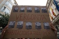 La manifestación por la vivienda en Palma, en imágenes
