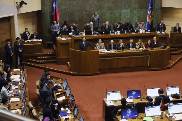 Valparaiso, 28 de septiembre 2026 El Ministro de Relaciones Exteriores, Francisco Perez Mackenna, en la Interpelacion al ministro de RREE en la sesion de la Camara de Diputados Sebastian Cisternas/Aton Chile