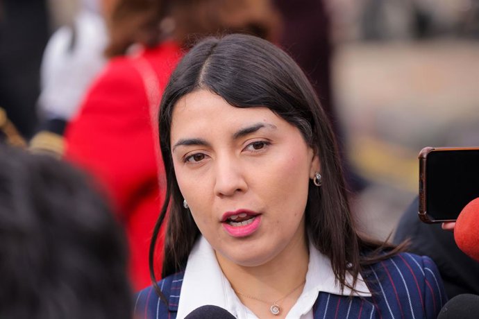 Santiago 19 de septiembre 2026. La Ministra de La Mujer y la Equidad de Género Judith Marín Morales en la nueva version de la Gran Parada Militar en honor a las Glorias del Ejercito de Chile en el Elipse del Parque O’Higgins, de la comuna de