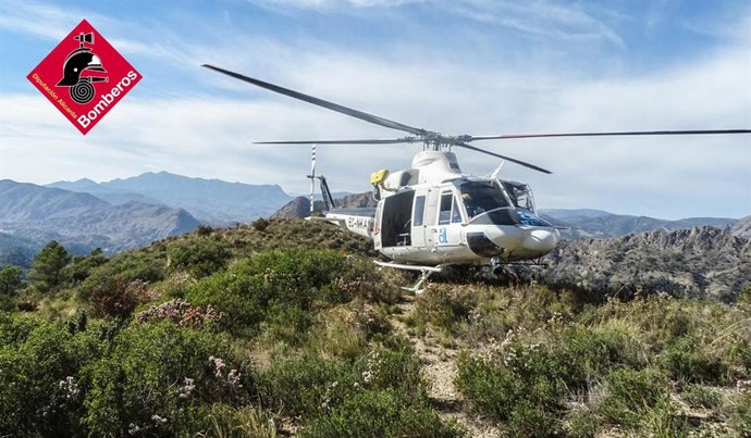 Archivo - Arquivo - Helicóptero do Consórcio de Bombeiros da Câmara Provincial de Alicante