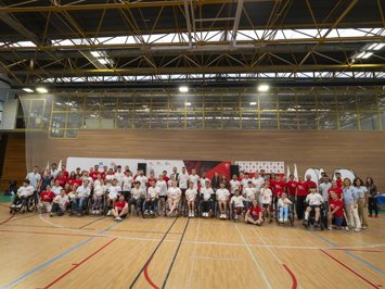 Foto de familia tras el 'Draft Paralímpico' celebrado en Madrid este sábado 3 de octubre