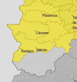 Alertas en Extremadura para el 4 de octubre