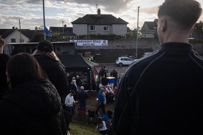 Manifestación nacioalista irlandesa en Portadown