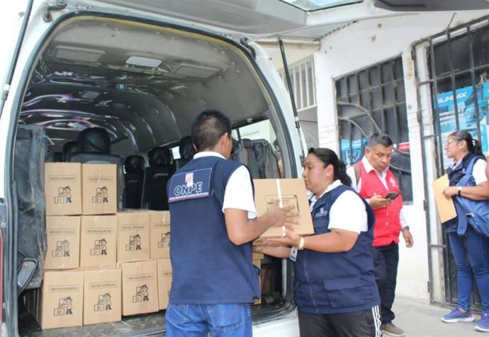 Perú.- ERM 2026: ONPE confirma que el 100 % del material electoral se entregó a nivel nacional