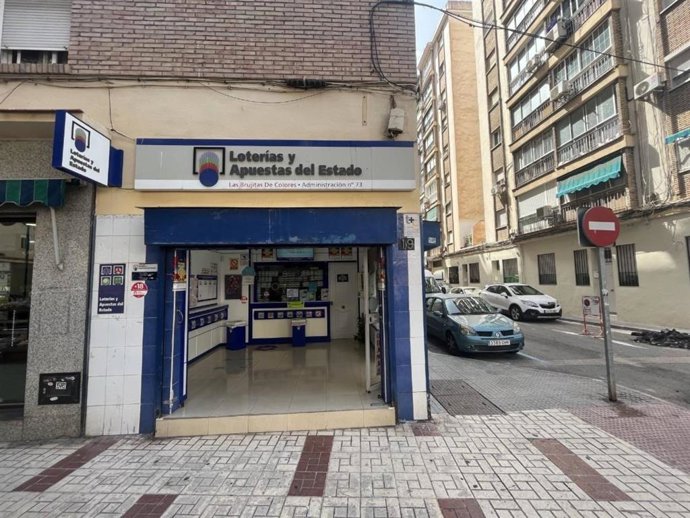 Administración de lotería número 73 de Málaga, situada en San Rafael, donde se ha sellado un boleto premiado de la BonoLoto.