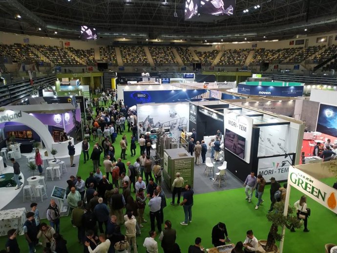 Archivo - El Palacio de Deportes Olivo Arena habilitado como pabellón expositivo en Expoliva 2025.