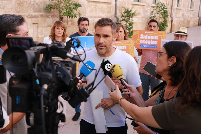 El portavoz de Educación de Compromís en las Corts Valencianes, Gerard Fullana