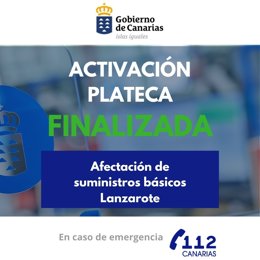 El Gobierno de Canarias finaliza la situación de prealerta en Lanzarote ante las afecciones del cero energético