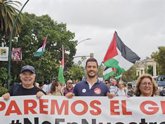 Foto: IU Málaga pide "romper relaciones con Israel" y cerrar bases militares de EEUU en la movilización por Palestina