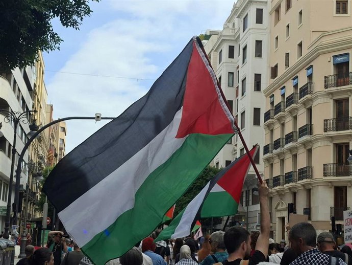 Una manifestación en València exige una Palestina libre.