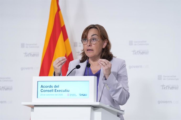 La portaveu del Govern de Catalunya, Sílvia Paneque