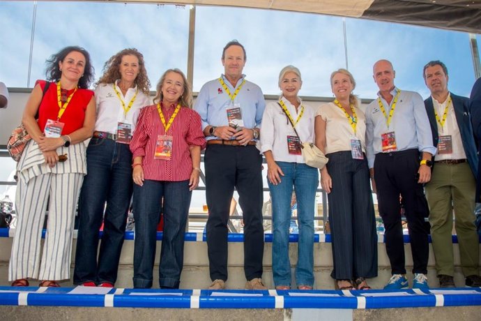 La consejera de Cultura, Patrimonio Histórico y Deporte, Patricia del Pozo, en el España-Sudáfrica de rugby femenino en las Instalaciones Deportivas La Cartuja de Sevilla.