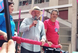 El presidente de Brasil, Luiz Inácio Lula da Silva en Sao Paulo