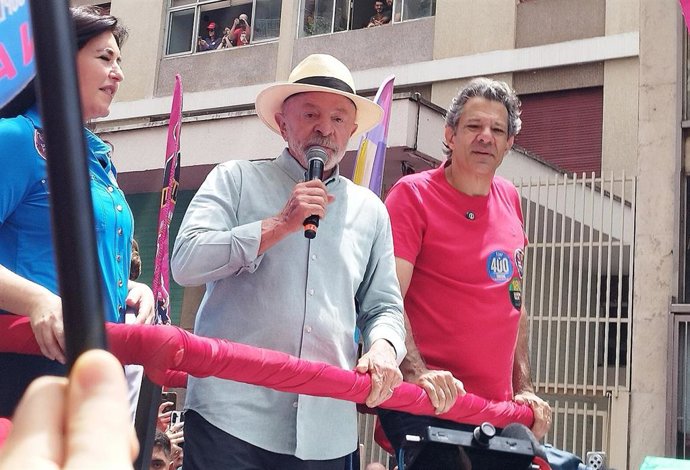 El presidente de Brasil, Luiz Inácio Lula da Silva en Sao Paulo