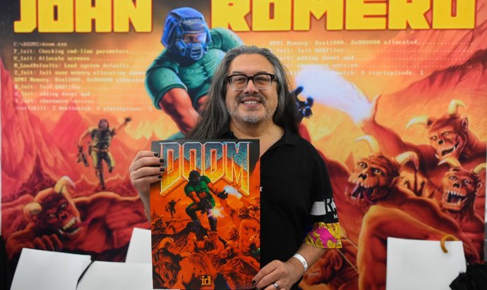 El programador y diseñador de videojuegos, John Romero, en la San Diego Comic-Con de Málaga