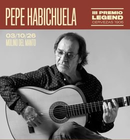 Las XIII Jornadas de Guitarra Española Cervezas 1906 homenajean a Pepe Habichuela