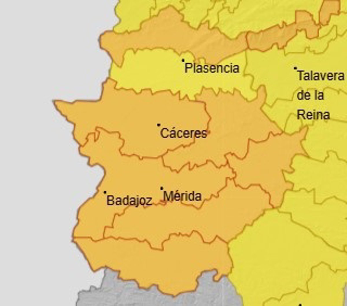 Decae la alerta roja en La Serena, Tierra de Barros y sur de Badajoz, pero permanece el aviso naranja para la región