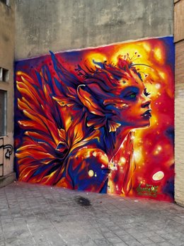 La artista Mariadie se alza con el primer premio de la Liga Nacional de Graffiti en València