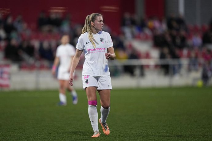 Archivo - Emilie Nautnes of Madrid CFF looks on during the Spanish Women League, Liga F, football match played between Atletico de Madrid and Madrid CFF at Centro Deportivo Alcala de Henares on February 15, 2026, in Alcala de Henares, Madrid, Spain.