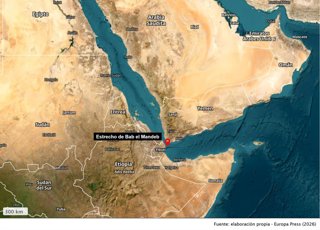 Archivo - Estrecho de Bab el Mandeb